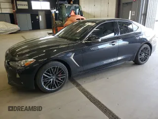 2019 Genesis G70 3.3T Advanced with VIN KMTG74LE6KU013986, listed as a Copart auction lot 55464795 with 110,519 mi miles and Clean Title. Bid and sale history available at carsss.com. Image 1.