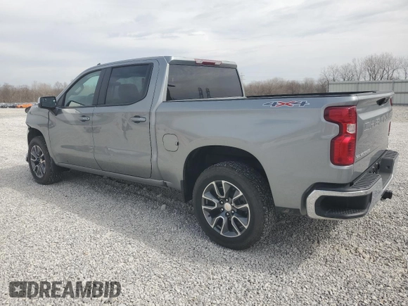 2025 Chevrolet Silverado 1500 LT with VIN 1GCPKKEK4SZ100423, listed as a Copart auction lot 49701795 with 4,134 mi miles and Salvage Title. Bid and sale history available at DreamBid. Image 2.