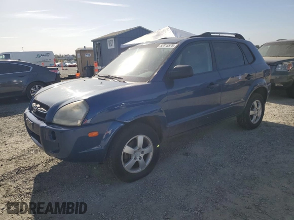 2008 Hyundai Tucson GLS with VIN KM8JM12B98U708552, listed as a Copart auction lot 52815575 with 228,948 mi miles and Salvage Title. Bid and sale history available at DreamBid. Image 1.
