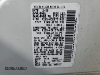 2009 Nissan Rogue S with VIN JN8AS58V89W446746, listed as a Copart auction lot 55469725 with 193,607 mi miles and Salvage Title. Bid and sale history available at carsss.com. Image 13.