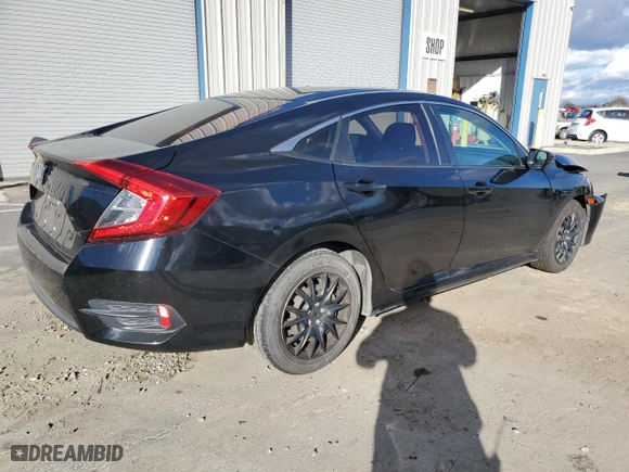 2018 Honda Civic Sedan LX with VIN 2HGFC2F52JH574629, listed as a Copart auction lot 45517785 with 88,661 mi miles and Salvage Title. Bid and sale history available at carsss.com. Image 3.
