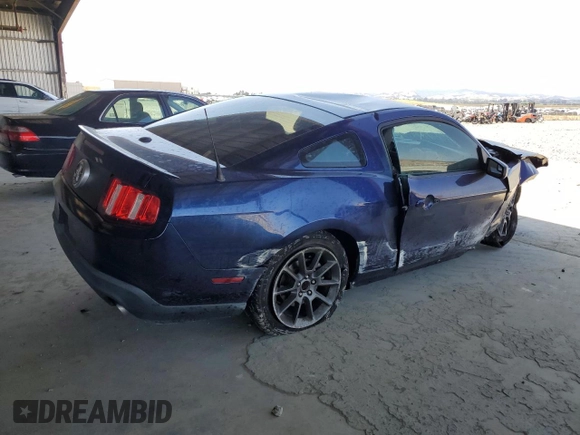 2012 Ford Mustang Premium with VIN 1ZVBP8AM4C5214966, listed as a Copart auction lot 62237965 with Not provided miles and Salvage title. Bid and sale history available at DreamBid. Image 3.