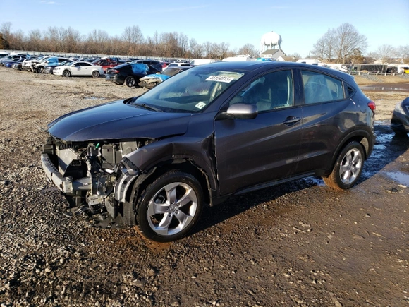 2021 Honda HR-V LX with VIN 3CZRU6H31MM711409, listed as a Copart auction lot 45154015 with 18,322 mi miles and Salvage Title. Bid and sale history available at carsss.com. Image 1.