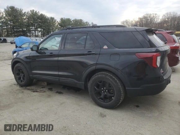 2023 Ford Explorer Timberline with VIN 1FMSK8JH9PGA41908, listed as a Copart auction lot 46592505 with 9,366 mi miles and Salvage Title. Bid and sale history available at carsss.com. Image 2.