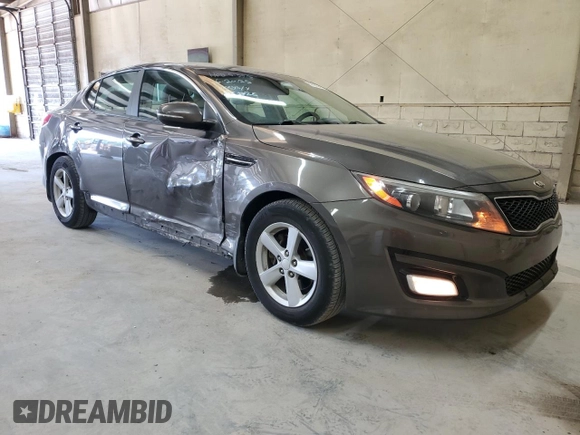 2015 Kia Optima LX with VIN 5XXGM4A76FG398425, listed as a Copart auction lot 62223455 with 136,399 mi miles and Salvage title. Bid and sale history available at DreamBid. Image 4.