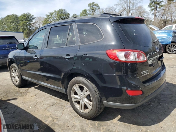 2012 Hyundai Santa Fe Limited with VIN 5XYZK3AB9CG112460, listed as a Copart auction lot 49834155 with 189,890 mi miles and Clean Title. Bid and sale history available at carsss.com. Image 2.