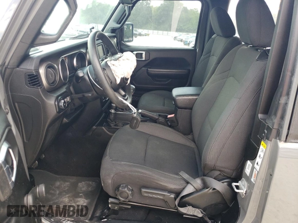 2020 Jeep Wrangler Sport with VIN 1C4GJXAG7LW143240, listed as a Copart auction lot 64058024 with 35,737 mi miles and Salvage title. Bid and sale history available at DreamBid. Image 7.