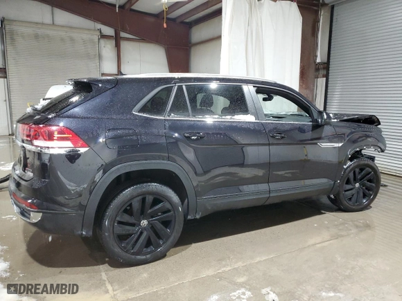 2022 Volkswagen Atlas Cross Sport 3.6L V6 SE w/Technology with VIN 1V2HE2CA3NC201495, listed as a Copart auction lot 89078415 with 0 mi miles and Salvage Title. Bid and sale history available at carsss.com. Image 3.