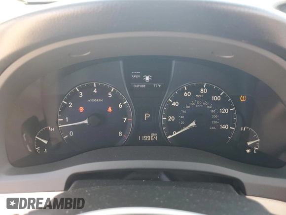 2010 Lexus RX 350 with VIN JTJZK1BA0A2400091, listed as a Copart auction lot 54062485 with 119,964 mi miles and Salvage Title. Bid and sale history available at carsss.com. Image 9.