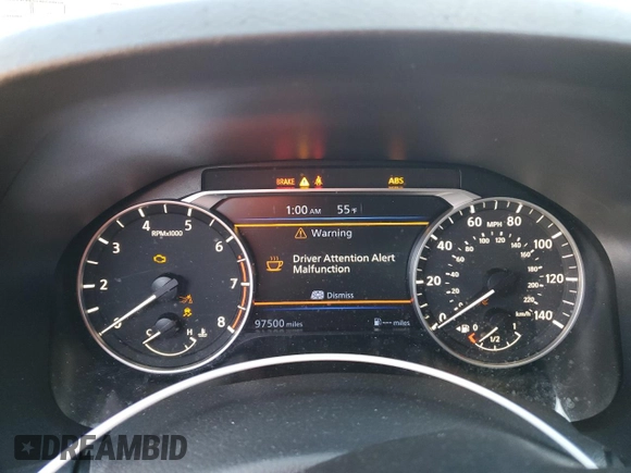 2020 Nissan Altima 2.5 SV with VIN 1N4BL4DV9LC243196, listed as a Copart auction lot 50885085 with 97,500 mi miles and Salvage Title. Bid and sale history available at carsss.com. Image 9.