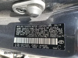 2020 Toyota Prius L Eco z VIN JTDKARFU9L3105675, wystawiony jako Copart lot #54587165 z przebiegiem 130 560 mil mil oraz Szkoda całkowita • Salvage title. Historia ofert i sprzedaży dostępna na DreamBid. Obrazek 13.