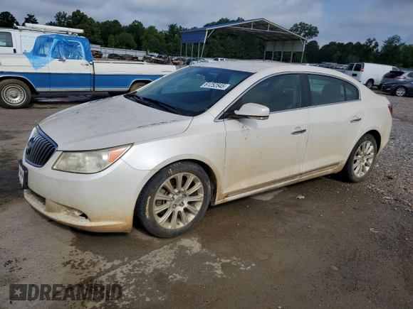 2013 Buick LaCrosse Leather with VIN 1G4GC5E37DF317309, listed as a Copart auction lot 61252545 with 199,316 mi miles and Salvage title. Bid and sale history available at DreamBid. Image 1.