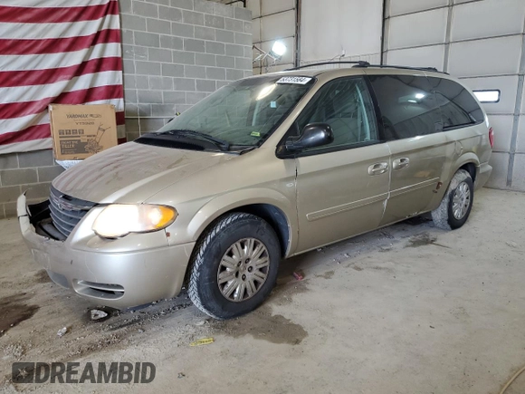 2007 Chrysler Town & Country LWB LX with VIN 2A4GP44R77R272503, listed as a Copart auction lot 53731584 with 140,136 mi miles and Salvage Title. Bid and sale history available at carsss.com. Image 1.