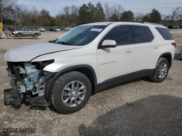 2018 Chevrolet Traverse LT Cloth with VIN 1GNERGKW6JJ261173, listed as a Copart auction lot 49628185 with 90,820 mi miles and Salvage Title. Bid and sale history available at carsss.com. Image 1.