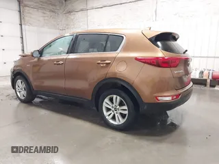 2018 Kia Sportage LX with VIN KNDPMCAC9J7403108, listed as a IAAI auction lot 41946497 with 123,023 mi miles. Bid and sale history available at carsss.com. Image 3.