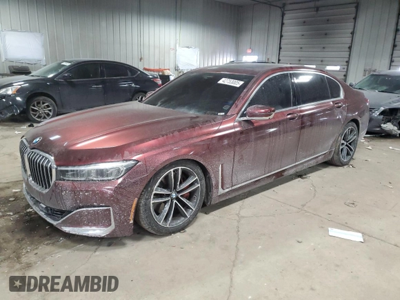 2022 BMW 7 Series 750i xDrive z VIN WBA7U2C04NCG88407, wystawiony jako Copart lot #42753005 z przebiegiem 22 950 mil mil oraz Nie do naprawy • Non repairable. Historia ofert i sprzedaży dostępna na DreamBid. Obrazek 1.