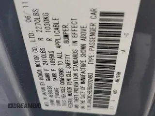 2011 Acura TSX Technology z VIN JH4CW2H62BC002493, wystawiony jako Copart lot #43915615 z przebiegiem 102 225 mil mil oraz Szkoda całkowita • Salvage title. Historia ofert i sprzedaży dostępna na DreamBid. Obrazek 12.