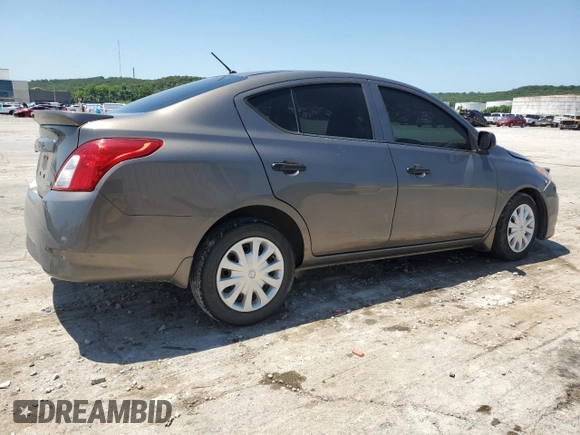 2015 Nissan Versa SV with VIN 3N1CN7AP2FL953150, listed as a Copart auction lot 61594975 with 105,951 mi miles and Salvage title. Bid and sale history available at DreamBid. Image 3.