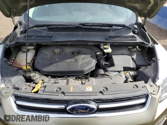 2013 Ford Escape Titanium with VIN 1FMCU9J96DUB55231, listed as a Copart auction lot 44818205 with 79,595 mi miles and Salvage title. Bid and sale history available at DreamBid. Image 12.