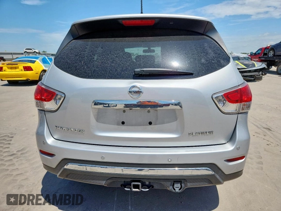2016 Nissan Pathfinder Platinum with VIN 5N1AR2MNXGC665732, listed as a Copart auction lot 63183965 with 102,473 mi miles and Salvage title. Bid and sale history available at DreamBid. Image 6.