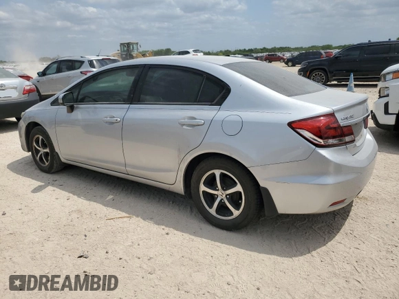 2015 Honda Civic Sedan SE with VIN 2HGFB2F72FH550794, listed as a Copart auction lot 51347575 with 109,341 mi miles and Salvage Title. Bid and sale history available at carsss.com. Image 2.