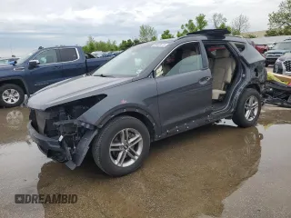 2017 Hyundai Santa Fe 2.4L z VIN 5XYZUDLB7HG491883, wystawiony jako Copart lot #54439415 z przebiegiem 80 892 mil mil oraz Czysty tytuł • Clean title. Historia ofert i sprzedaży dostępna na DreamBid. Obrazek 1.