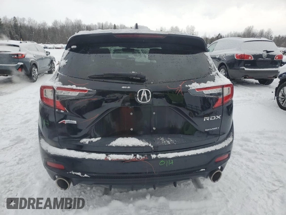 2023 Acura RDX w/A-Spec Package with VIN 5J8TC2H63PL800276, listed as a Copart auction lot 88324935 with 50,004 mi miles and Clean title. Bid and sale history available at DreamBid. Image 6.