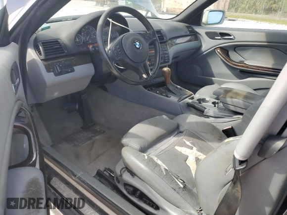 2001 BMW 3 Series 330Ci with VIN WBABS53431JU85614, listed as a Copart auction lot 46778405 with 107,237 mi miles and Non Repairable. Bid and sale history available at carsss.com. Image 8.