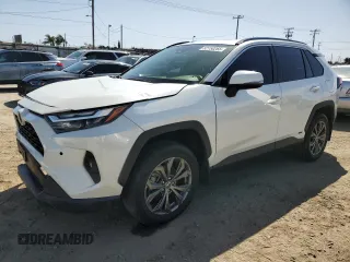 2022 Toyota RAV4 Hybrid XLE Premium with VIN JTMB6RFV1ND521761, listed as a Copart auction lot 52150265 with 46,391 mi miles and Salvage title. Bid and sale history available at DreamBid. Image 1.