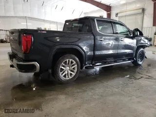 2019 GMC Sierra 1500 SLT with VIN 1GTU9DEL7KZ115033, listed as a Copart auction lot 70777593 with 27,520 mi miles and Salvage Title. Bid and sale history available at carsss.com. Image 3.