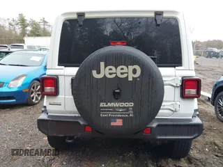 2021 Jeep Wrangler Unlimited Sahara with VIN 1C4HJXEG6MW751752, listed as a IAAI auction lot 41104960 with 47,460 mi miles and . Bid and sale history available at DreamBid. Image 17.