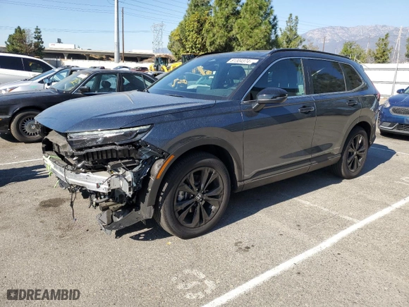 2024 Honda CR-V Hybrid Sport Touring with VIN 2HKRS6H98RH812928, listed as a Copart auction lot 81304374 with 6,586 mi miles and Salvage Title. Bid and sale history available at carsss.com. Image 1.