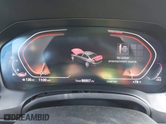 2020 BMW 3 Series 330i with VIN WBA5R1C0XLFH84640, listed as a IAAI auction lot 41403763 with 86,957 mi miles and . Bid and sale history available at DreamBid. Image 7.