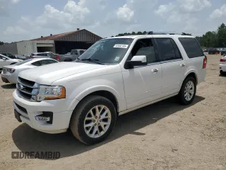 2015 Ford Expedition Limited с VIN 1FMJU1KT8FEF36157, выставлен на аукционе Copart как лот 63082185 с пробегом Не указан миль и Списание • Salvage title. История ставок и продаж доступна на DreamBid. Изображение 1.