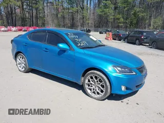 2007 Lexus IS 250 with VIN JTHCK262672018043, listed as a IAAI auction lot 41602209 with 192,445 mi miles. Bid and sale history available at carsss.com. Image 1.
