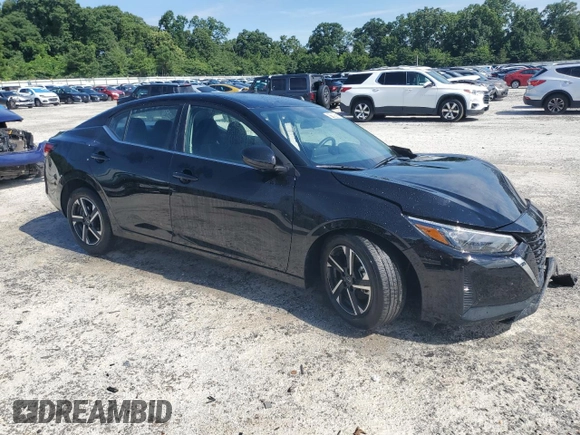 2024 Nissan Sentra SV with VIN 3N1AB8CV7RY379427, listed as a Copart auction lot 61109185 with 23,779 mi miles and Salvage title. Bid and sale history available at DreamBid. Image 4.