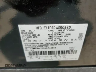 2018 Ford Explorer Sport с VIN 1FM5K8GT3JGA31598, выставлен на аукционе Copart как лот 59497455 с пробегом 99 218 миль миль и Чистый • Clean title. История ставок и продаж доступна на DreamBid. Изображение 13.