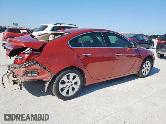 2014 Buick Regal Premium I with VIN 2G4GM5ER0E9274430, listed as a Copart auction lot 62279325 with 105,278 mi miles and Salvage title. Bid and sale history available at DreamBid. Image 3.