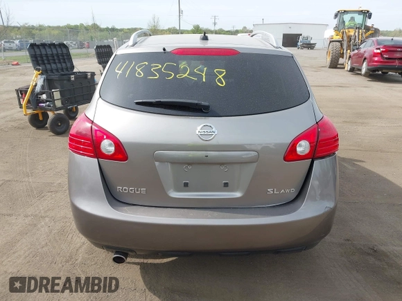 2009 Nissan Rogue S with VIN JN8AS58V19W161161, listed as a IAAI auction lot 41835248 with 174,926 mi miles. Bid and sale history available at carsss.com. Image 16.