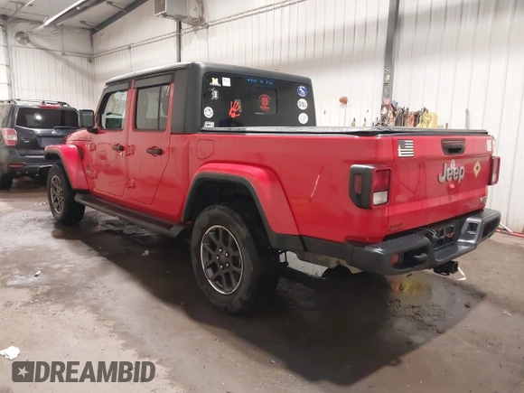 2020 Jeep Gladiator Overland with VIN 1C6HJTFG1LL129994, listed as a IAAI auction lot 42244189 with 46,414 mi miles and . Bid and sale history available at DreamBid. Image 3.