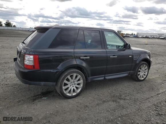 2009 Land Rover Range Rover Sport HSE with VIN SALSK25459A189366, listed as a Copart auction lot 49845835 with 144,180 mi miles and Salvage Title. Bid and sale history available at carsss.com. Image 3.