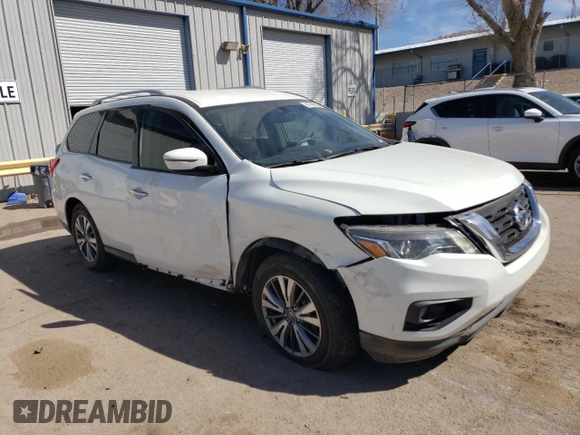2020 Nissan Pathfinder SV with VIN 5N1DR2BM2LC606787, listed as a Copart auction lot 48697615 with 46,949 mi miles and Salvage title. Bid and sale history available at DreamBid. Image 4.