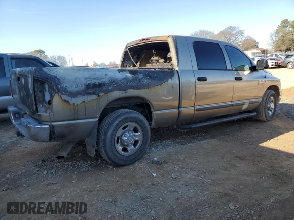 2008 Dodge Ram 2500 SLT with VIN 3D7KR29AX8G126840, listed as a Copart auction lot 88688525 with 0 mi miles and Salvage Title. Bid and sale history available at carsss.com. Image 3.