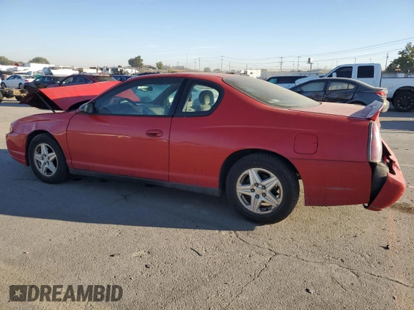 2005 Chevrolet Monte Carlo LS with VIN 2G1WW12E359177221, listed as a Copart auction lot 74957124 with 136,845 mi miles and Salvage Title. Bid and sale history available at carsss.com. Image 2.