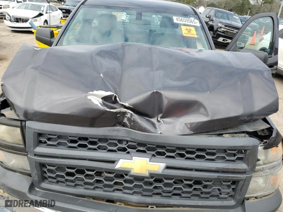 2015 Chevrolet Silverado 1500 Work Truck with VIN 1GCNCPEH0FZ313638, listed as a Copart auction lot 45659565 with 143,760 mi miles and Salvage Title. Bid and sale history available at carsss.com. Image 12.
