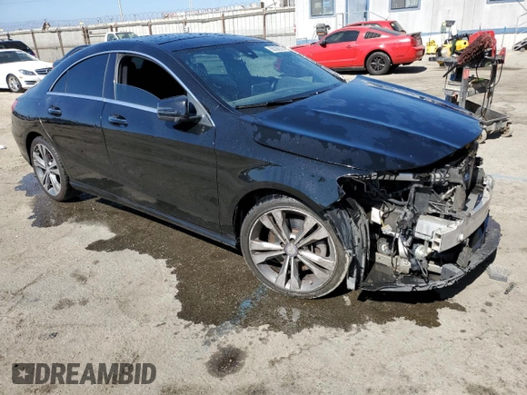 2018 Mercedes-Benz CLA 250 with VIN WDDSJ4EBXJN509885, listed as a Copart auction lot 58088825 with Not provided miles and Salvage title. Bid and sale history available at DreamBid. Image 4.