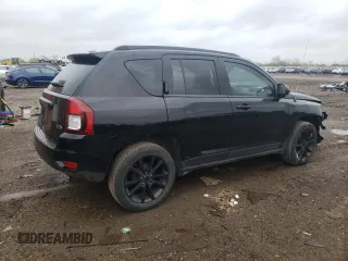 2014 Jeep Compass Altitude with VIN 1C4NJCBA5ED764002, listed as a Copart auction lot 50450143 with 0 mi miles and Salvage Title. Bid and sale history available at carsss.com. Image 3.