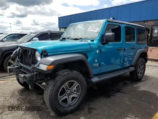 2019 Jeep Wrangler Unlimited Sport Altitude with VIN 1C4HJXDG6KW628516, listed as a Copart auction lot 63768084 with 60,302 mi miles and Salvage title. Bid and sale history available at DreamBid. Image 1.
