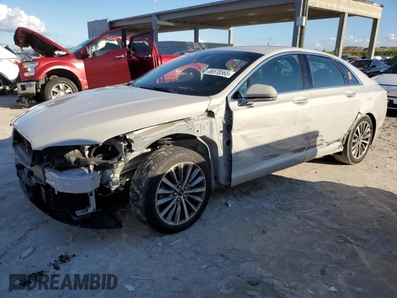 2020 Lincoln MKZ Standard with VIN 3LN6L5A95LR612884, listed as a Copart auction lot 46570565 with 34,033 mi miles and Salvage Title. Bid and sale history available at DreamBid. Image 1.