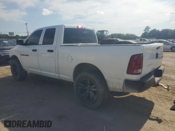 2012 Ram 1500 ST с VIN 1C6RD7FP5CS299610, выставлен на аукционе Copart как лот 58062745 с пробегом 230 945 миль миль и Списание • Salvage title. История ставок и продаж доступна на DreamBid. Изображение 2.